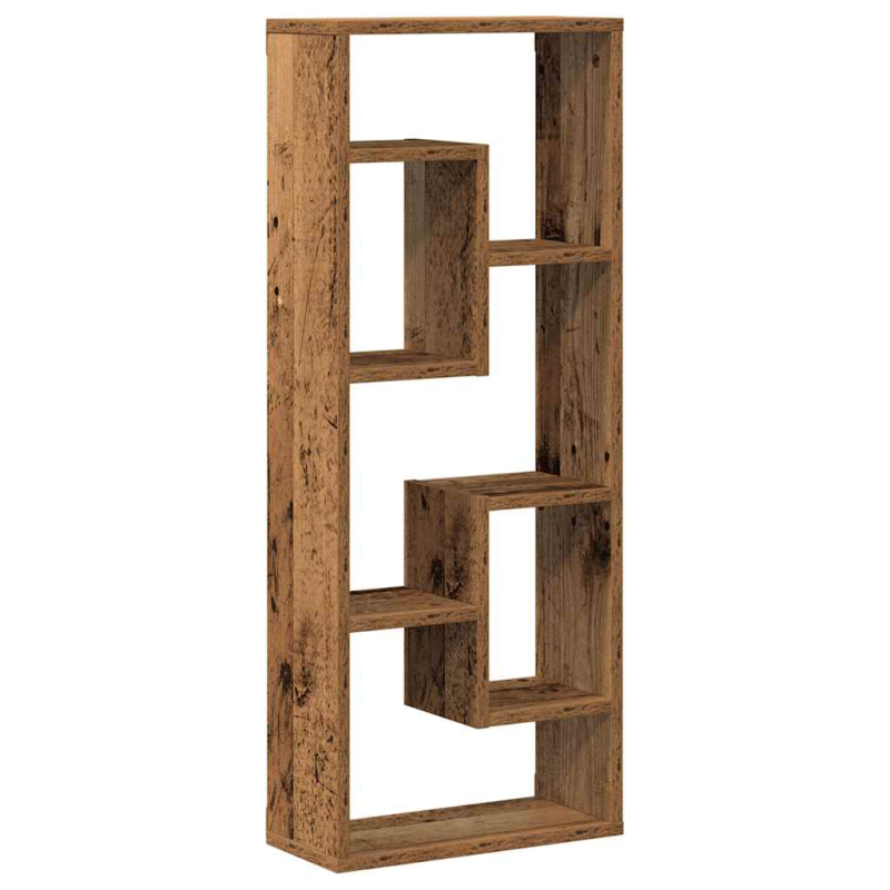 Wandregal Altholz-Optik 36x16x90 cm Holzwerkstoff