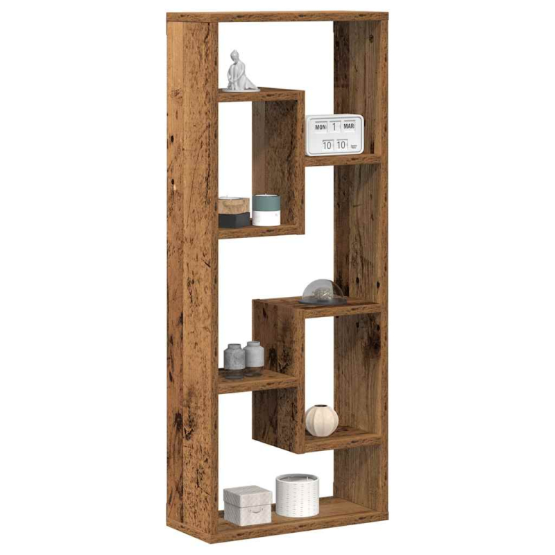 Wandregal Altholz-Optik 36x16x90 cm Holzwerkstoff