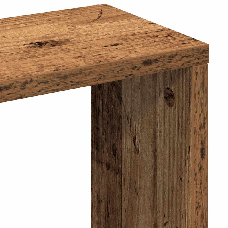 Wandregal Altholz-Optik 36x16x90 cm Holzwerkstoff