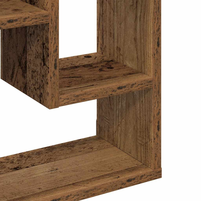 Wandregal Altholz-Optik 36x16x90 cm Holzwerkstoff