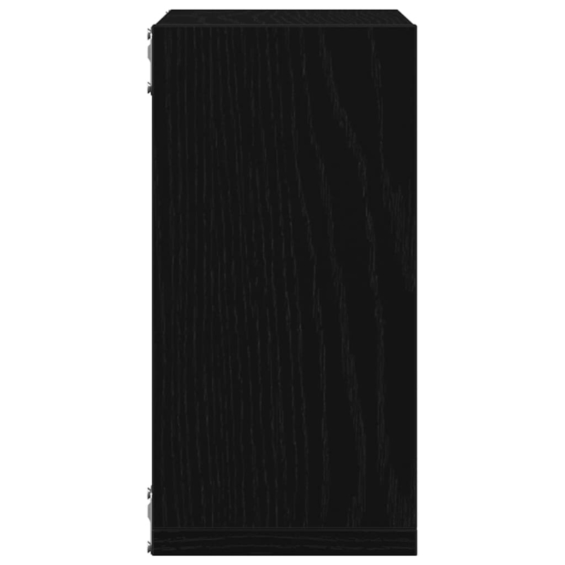 Würfel-Wandregale 4 Stk. Schwarz Eichen-Optik 30x15x30 cm