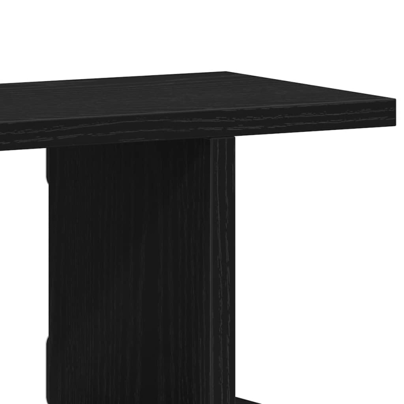 Wandregale 2Stk. Schwarz Eichen-Optik 105x18x20cm Holzwerkstoff