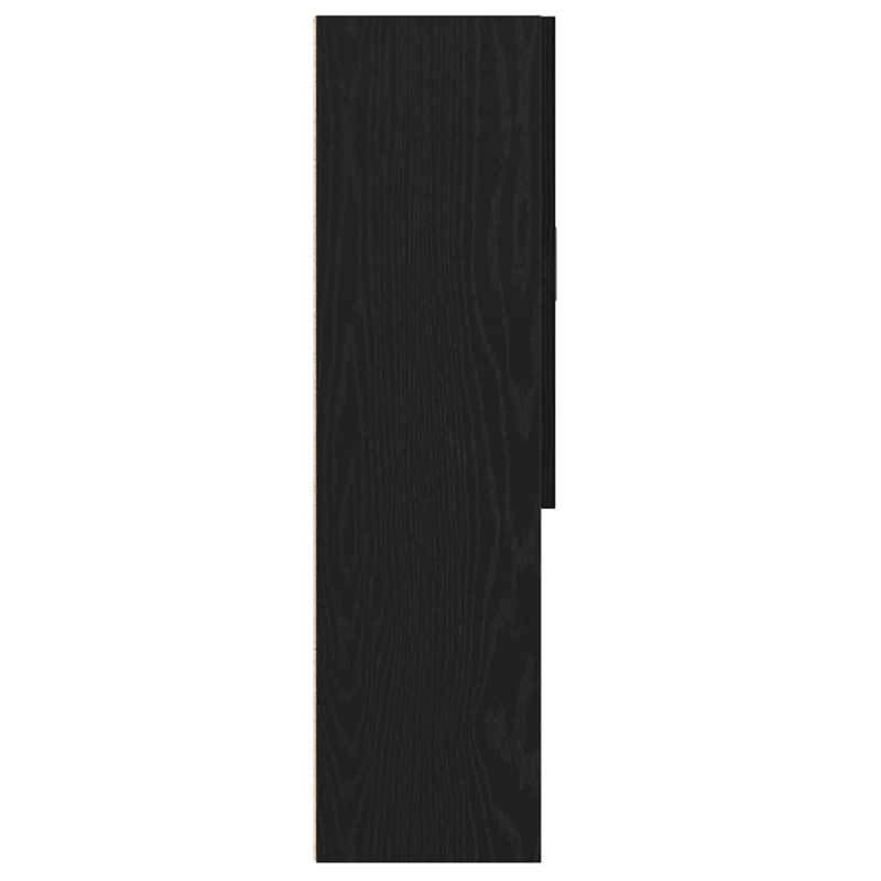 Waschmaschinenschrank Schwarz Eichen-Optik 70,5x25,5x90 cm