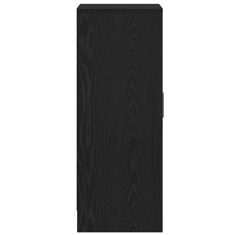 Schuhschrank Schwarz Eichen-Optik 60x35x92 cm Holzwerkstoff