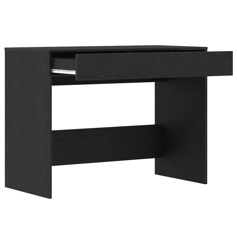 Schreibtisch Schwarz Eichen-Optik 101x50x76,5 cm Holzwerkstoff
