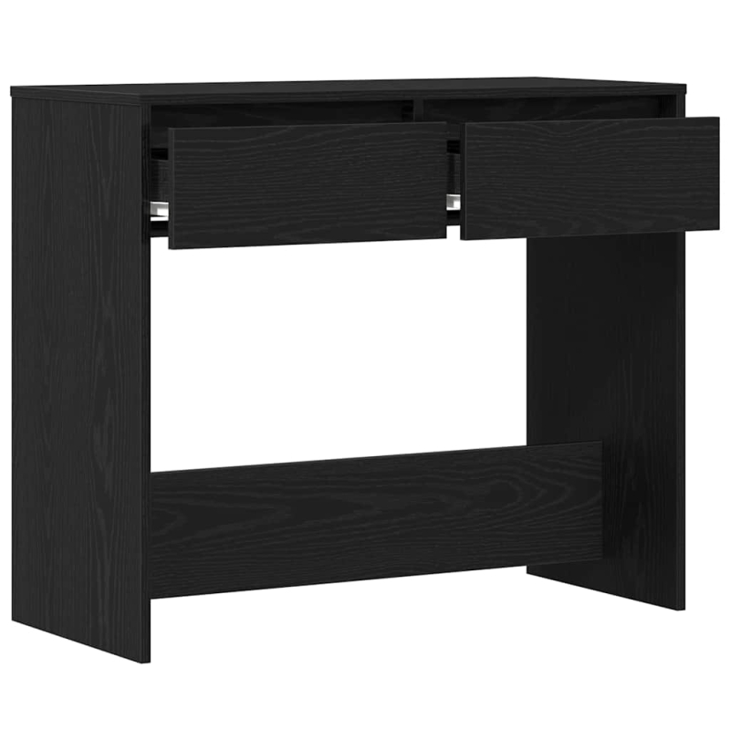 Konsolentisch Schwarz Eichen-Optik 89x41x76,5 cm Holzwerkstoff