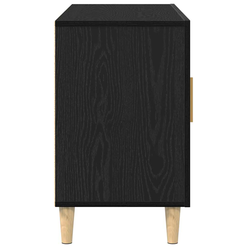 Sideboard Schwarz Eichen-Optik 100x36x60 cm Holzwerkstoff