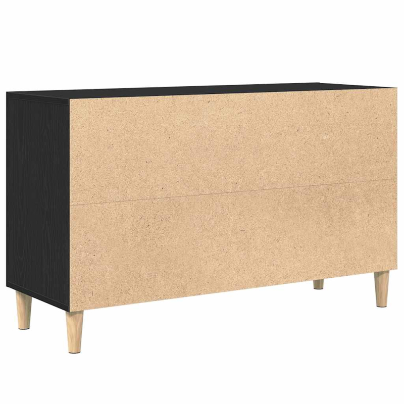 Sideboard Schwarz Eichen-Optik 100x36x60 cm Holzwerkstoff