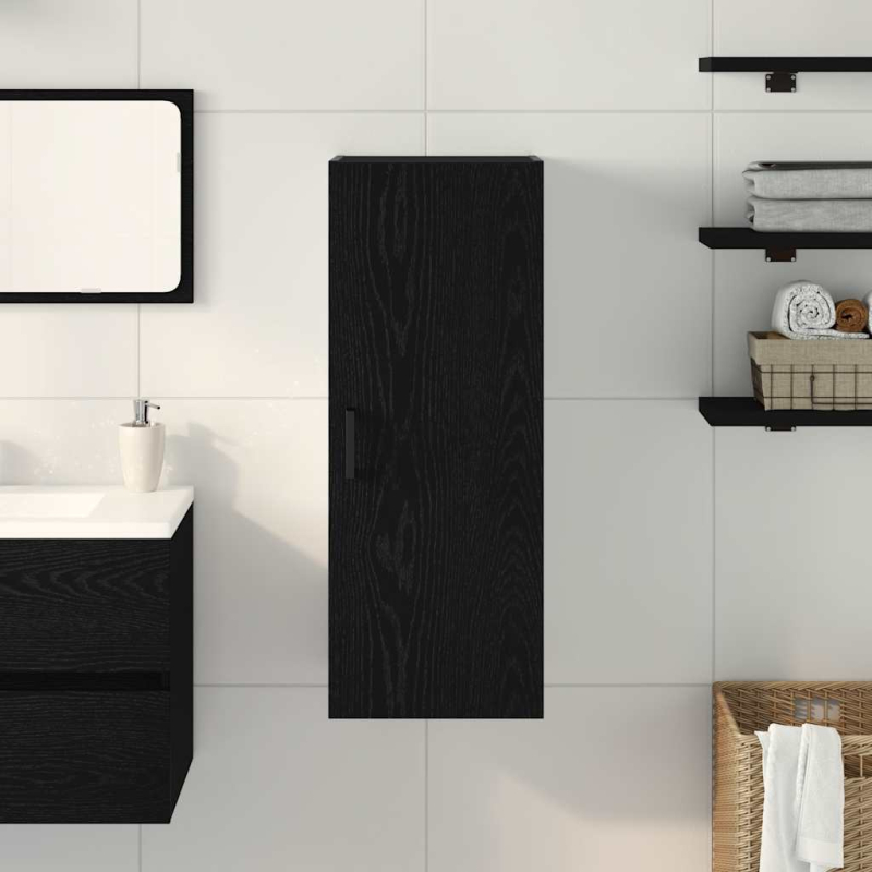 Wandschrank Schwarze Eiche 34,5 x 34 x 90 cm Holzwerkstoff