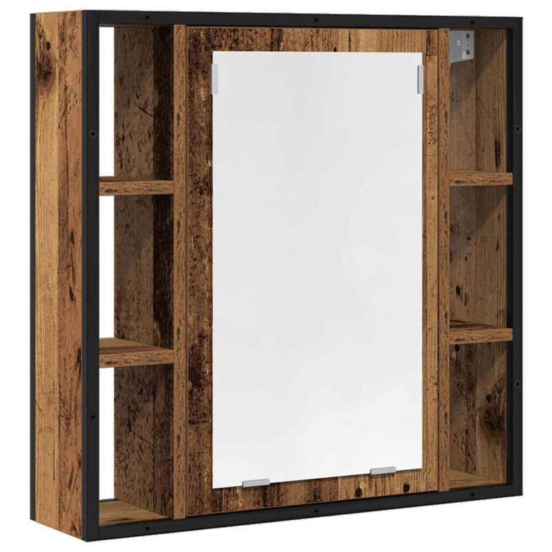 Bad-Spiegelschrank Altholz-Optik 60x16x60 cm Holzwerkstoff