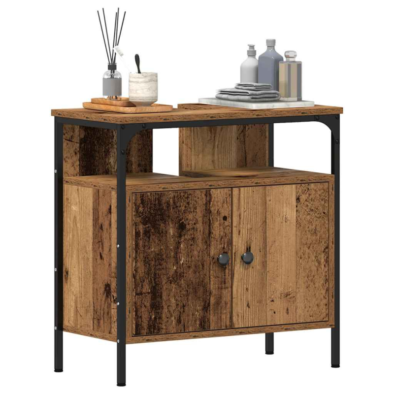 Waschbeckenunterschrank Altholz-Optik 60x30x60 cm Holzwerkstoff
