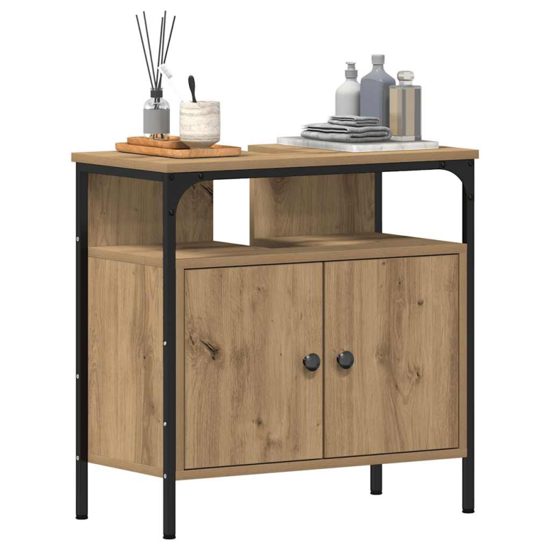 Waschbeckenunterschrank Artisan-Eiche 60x30x60 cm Holzwerkstoff