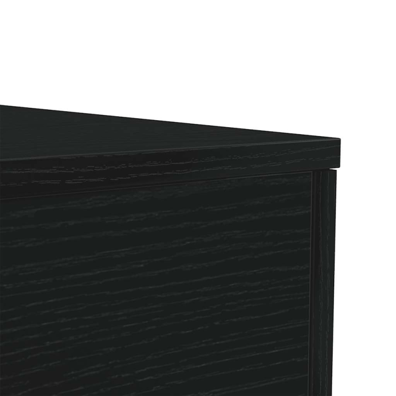 Couchtisch mit LED-Leuchten Schwarz Eichen-Optik 90x50x40 cm