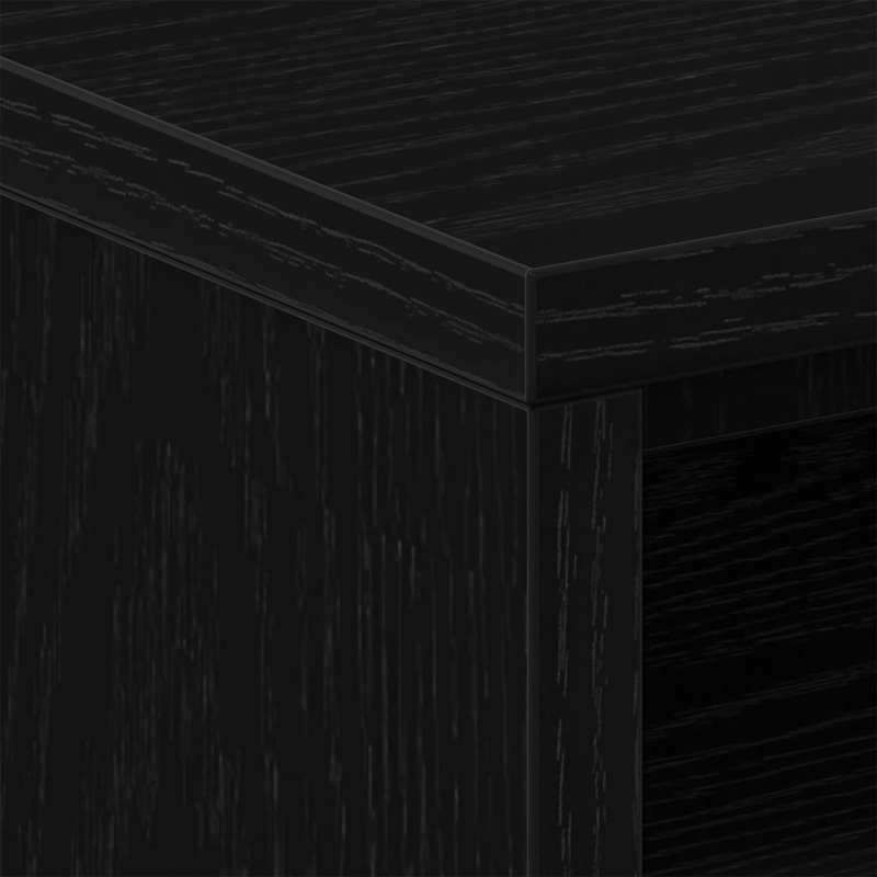 Nachttisch Schwarz Eichen-Optik 40x30x40 cm Holzwerkstoff