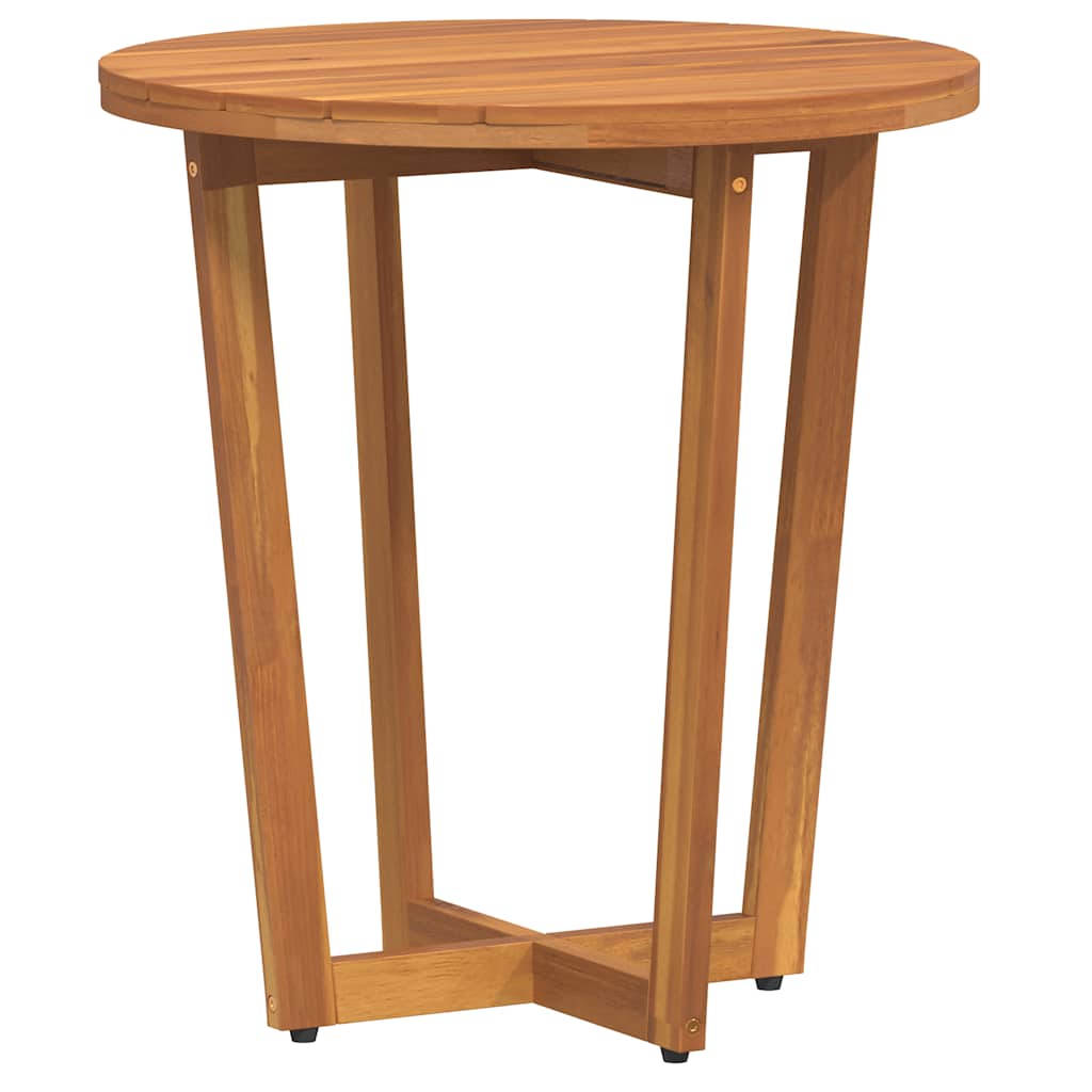 Garten-Beistelltisch Rund Ø55x60 cm Massivholz Akazie