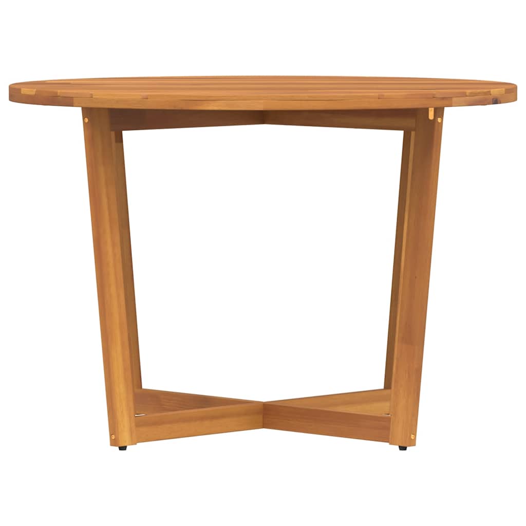 Garten-Esstisch Rund Ø110x75 cm Massivholz Akazie