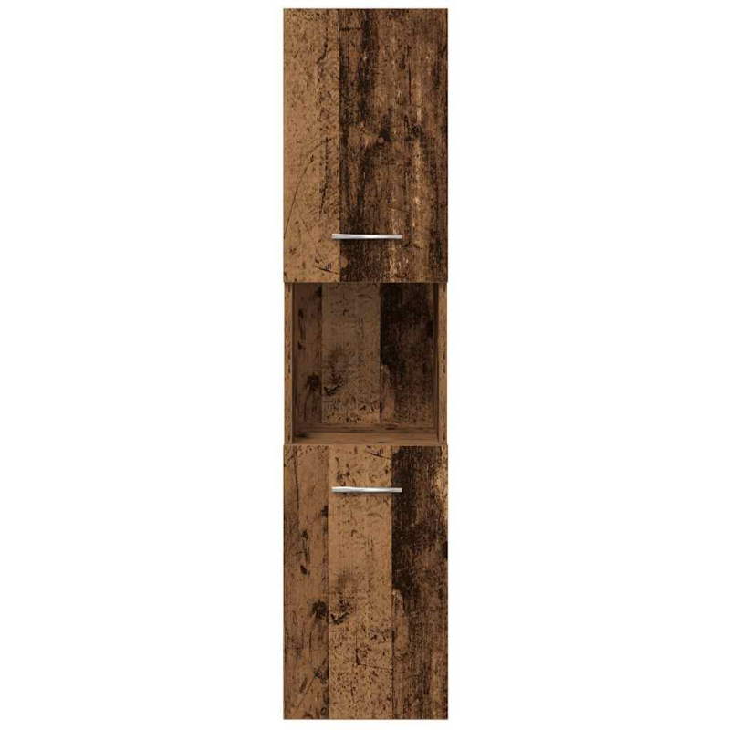 4-tlg. Badmöbel-Set Altholz-Optik Holzwerkstoff