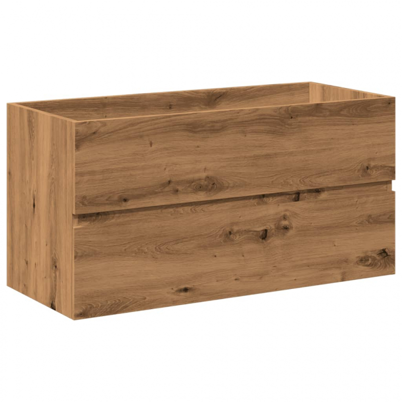 Waschbeckenunterschrank mit Einbaubecken Artisan-Eiche