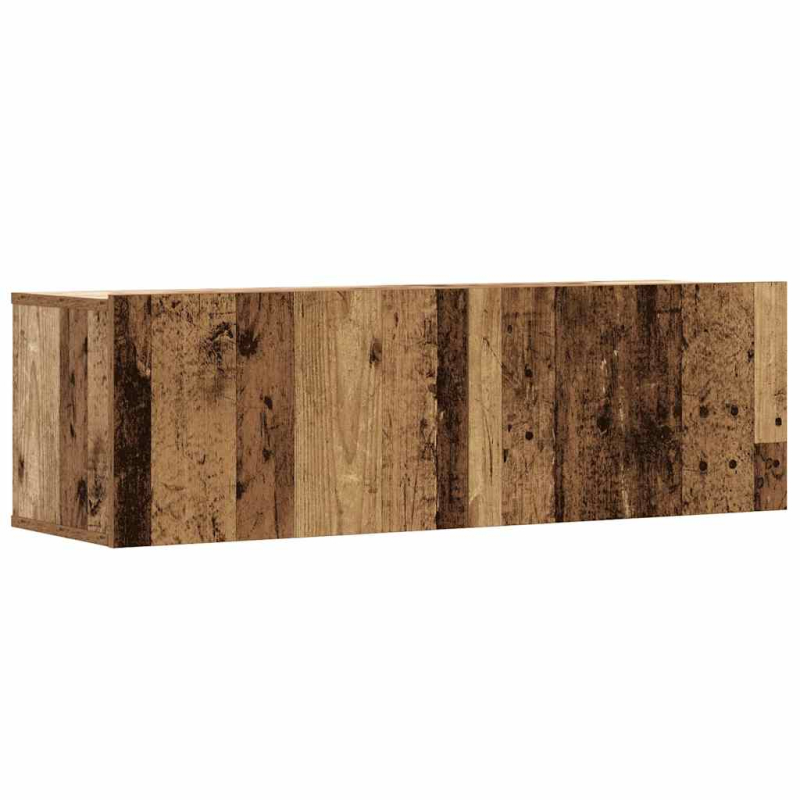 5-tlg. TV-Schrank-Set Wandmontage Altholz-Optik Holzwerkstoff