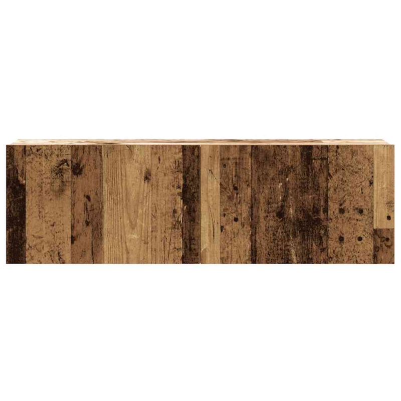 5-tlg. TV-Schrank-Set Wandmontage Altholz-Optik Holzwerkstoff