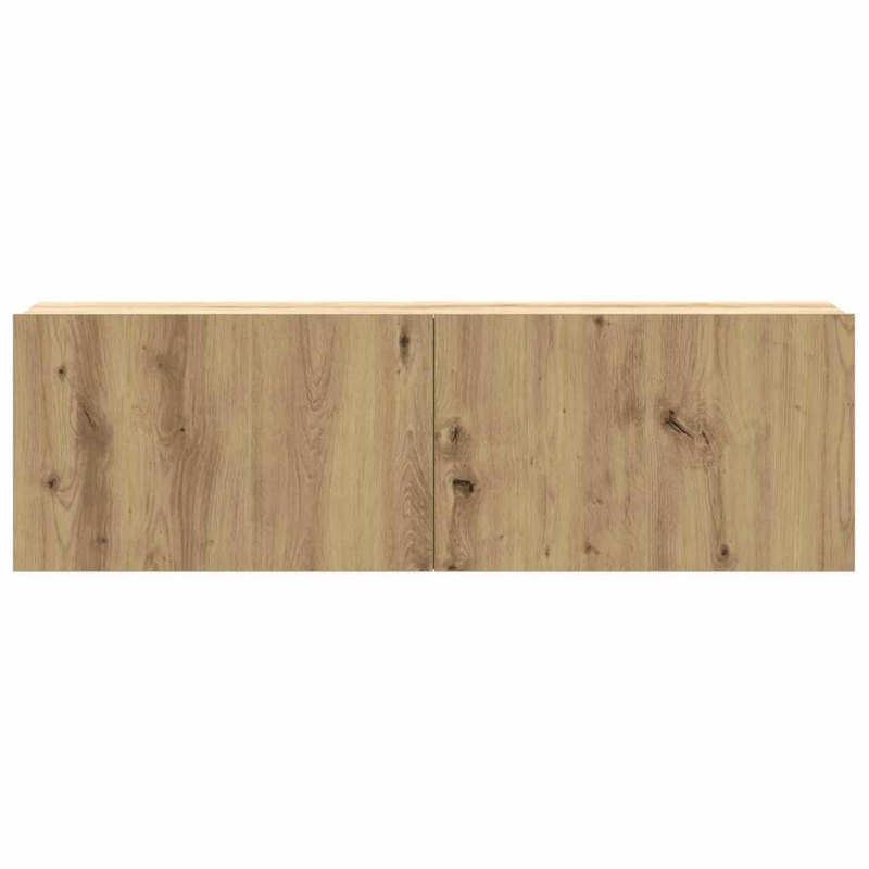 6-tlg. TV-Schrank-Set Wandmontage Artisan-Eiche Holzwerkstoff