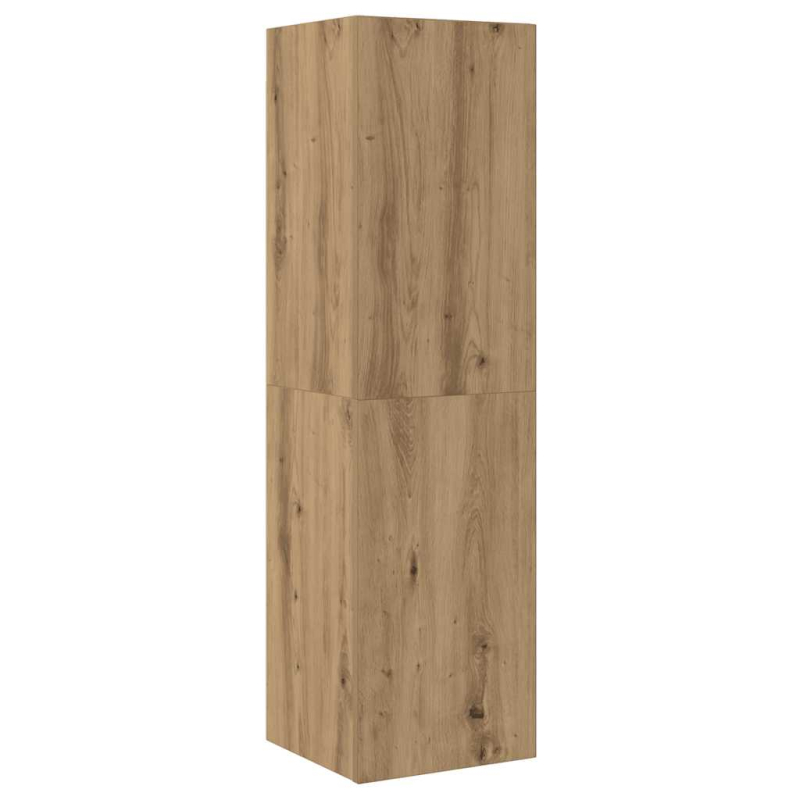 4-tlg. TV-Schrank-Set Wandmontage Artisan-Eiche Holzwerkstoff