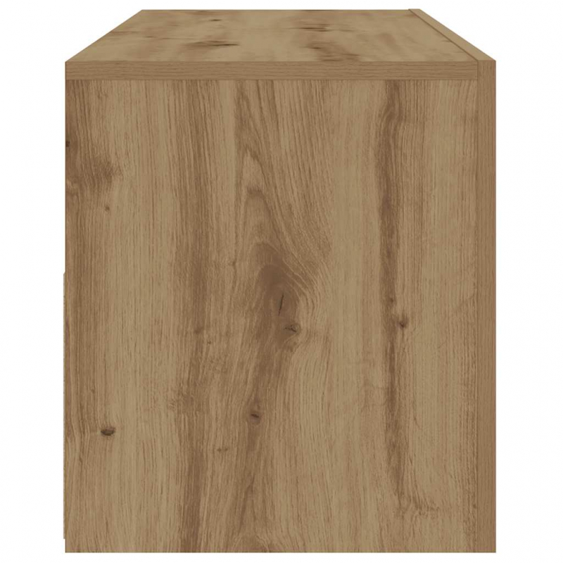 Nachttische 2 Stk. mit LEDs Artisan-Eiche 60x35x40 cm