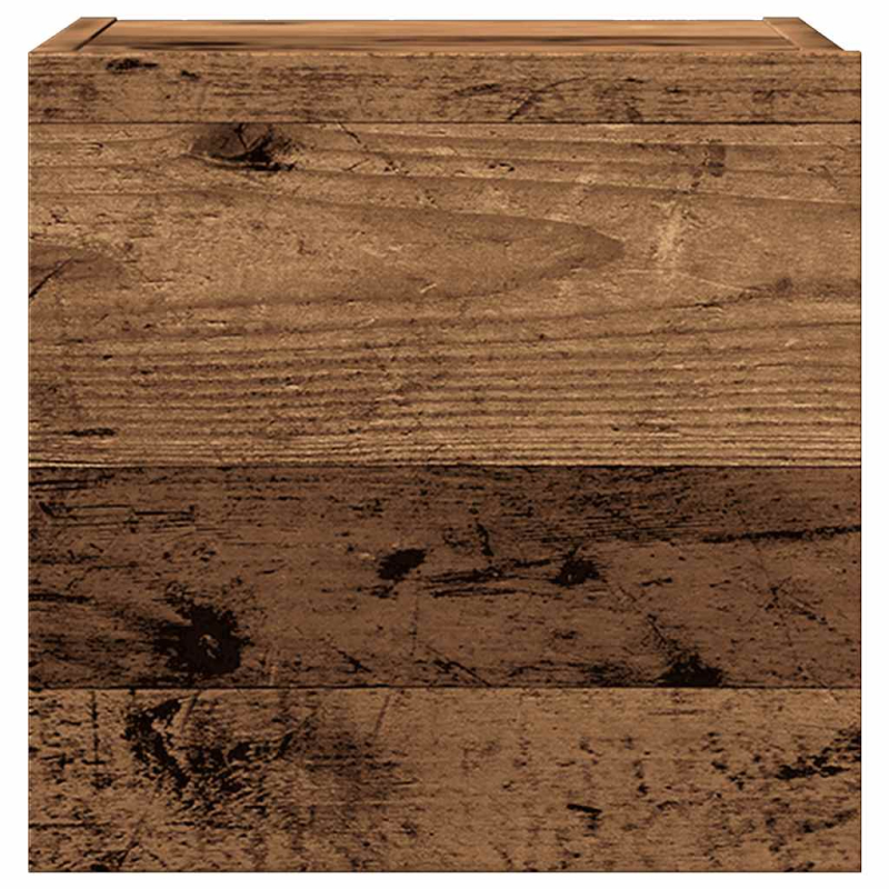 5-teiliges TV-Schrank-Set Wandmontage aus altem Holz