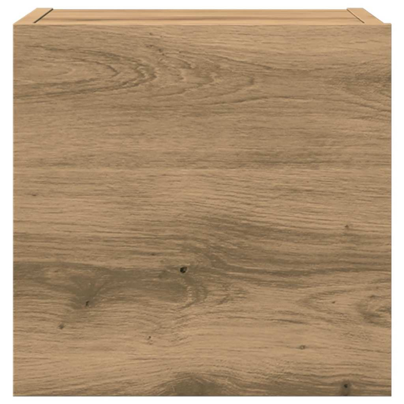 7-tlg. TV-Schrank-Set Wandmontage Artisan-Eiche Holzwerkstoff