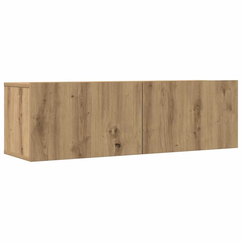 7-tlg. TV-Schrank-Set Wandmontage Artisan-Eiche Holzwerkstoff