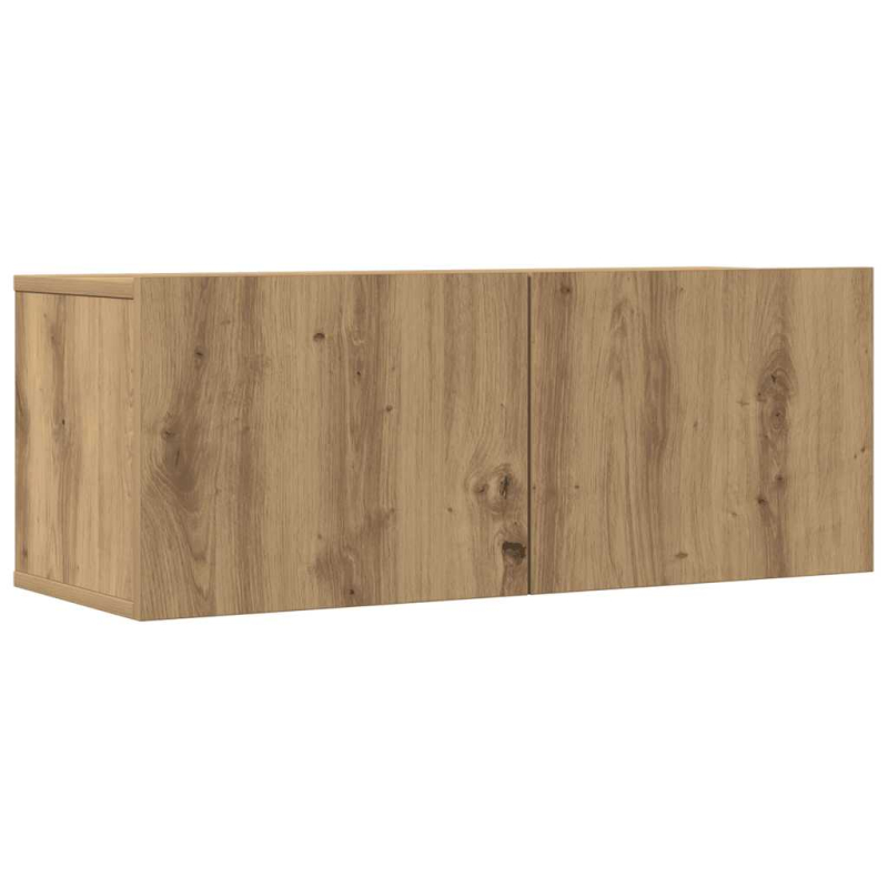 7-tlg. TV-Schrank-Set Wandmontage Artisan-Eiche Holzwerkstoff