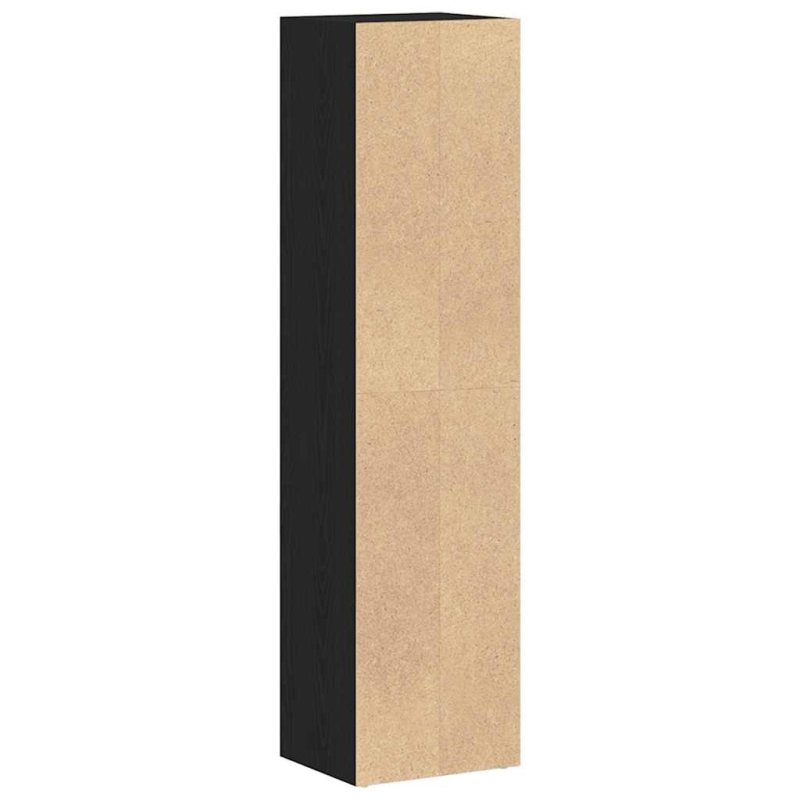 Bücherregal Schwarz Eichen-Optik 36x30x143 cm Holzwerkstoff