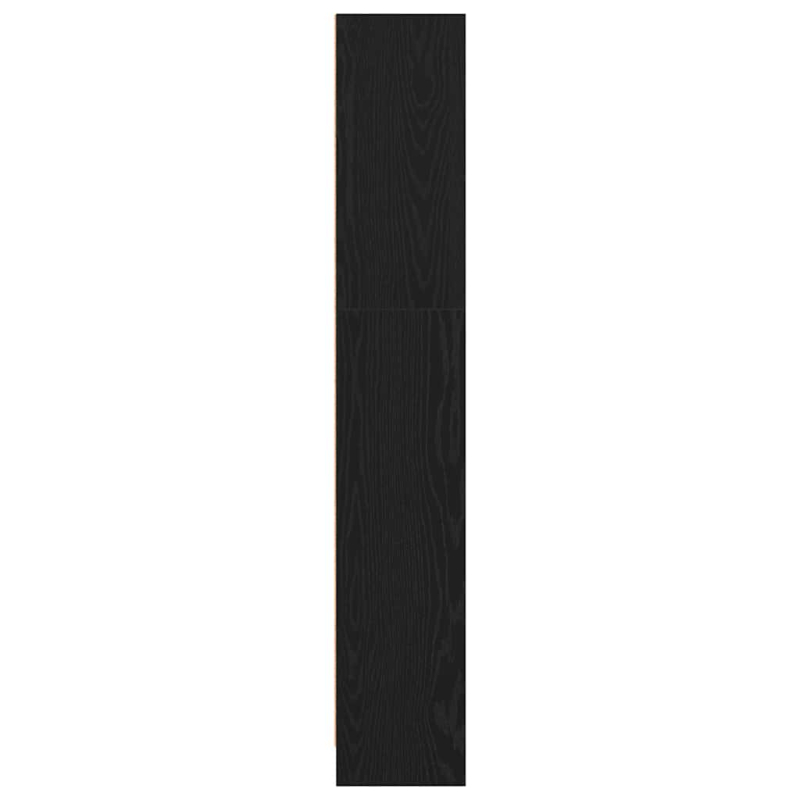 Bücherregal Schwarz Eichen-Optik 40x24x143 cm Holzwerkstoff