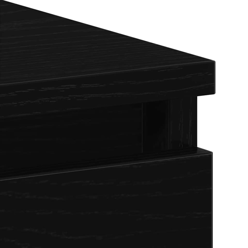 Schreibtisch Schwarz Eichen-Optik 90x45x76 cm Holzwerkstoff