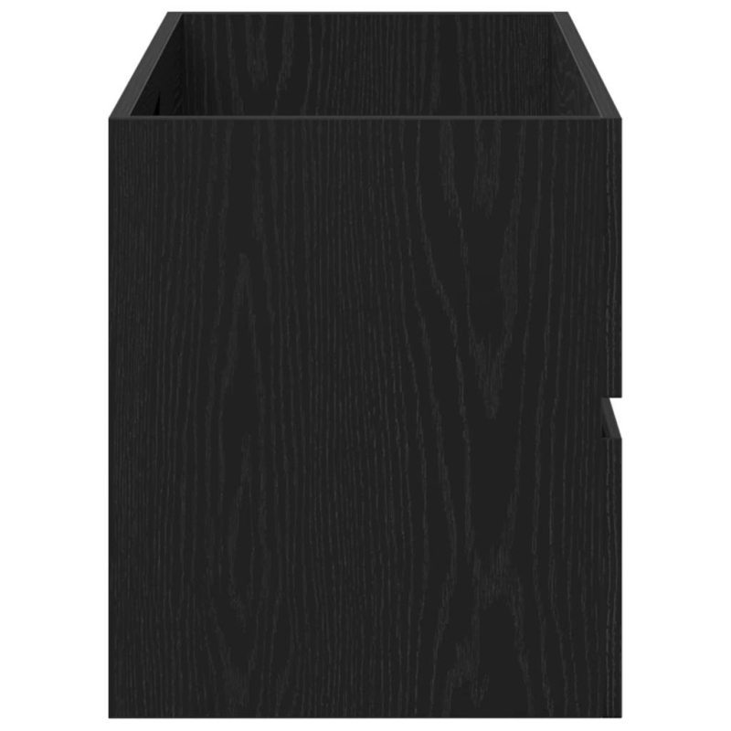 Waschbeckenunterschrank Schwarz Eichen-Optik 100x38,5x45 cm