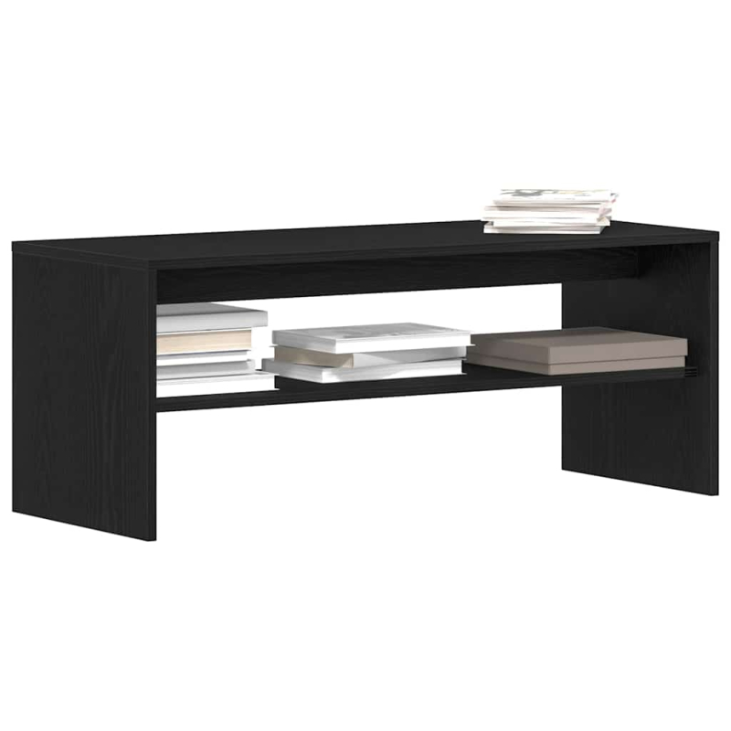 TV-Schrank Schwarz Eichen-Optik 100x40x40 cm Holzwerkstoff