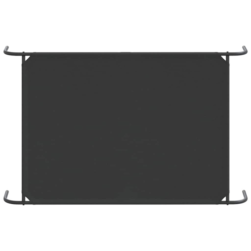 Hundebett Erhöht Schwarz 150x90x20 cm Oxford-Gewebe und Stahl