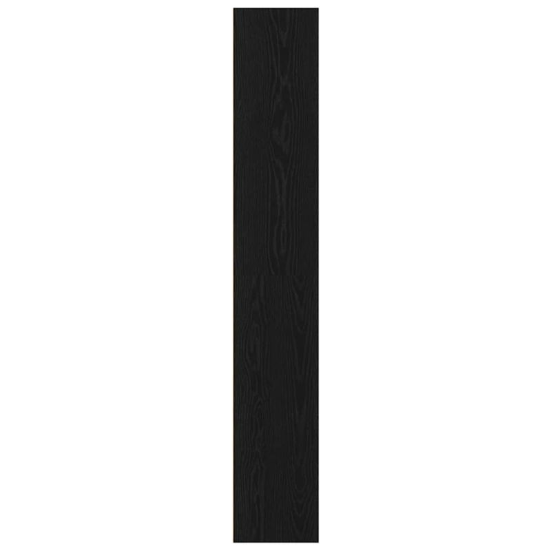 Bücherregal Schwarz Eichen-Optik 80x30x189 cm Holzwerkstoff