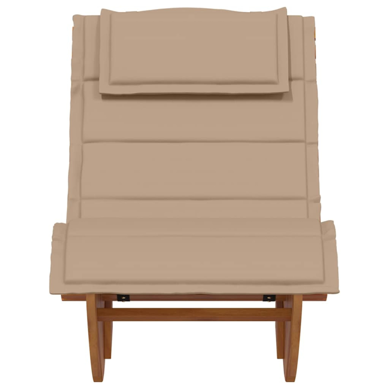 Schaukelliege mit Auflage Massivholz Akazie