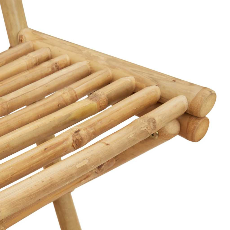3-tlg. Outdoor-Bar-Set Klappbar Bambus