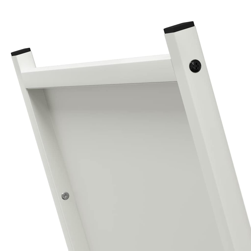 Brennholzregal Weiß 69,5x35x81 cm Kaltgewalzter Stahl