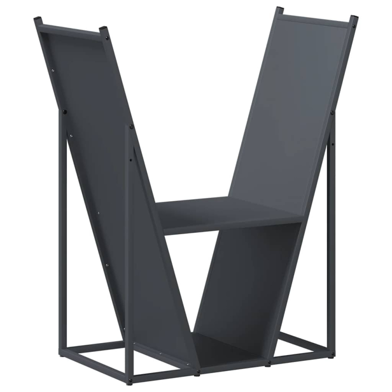 Brennholzregal Anthrazit 69,5x35x81 cm Kaltgewalzter Stahl