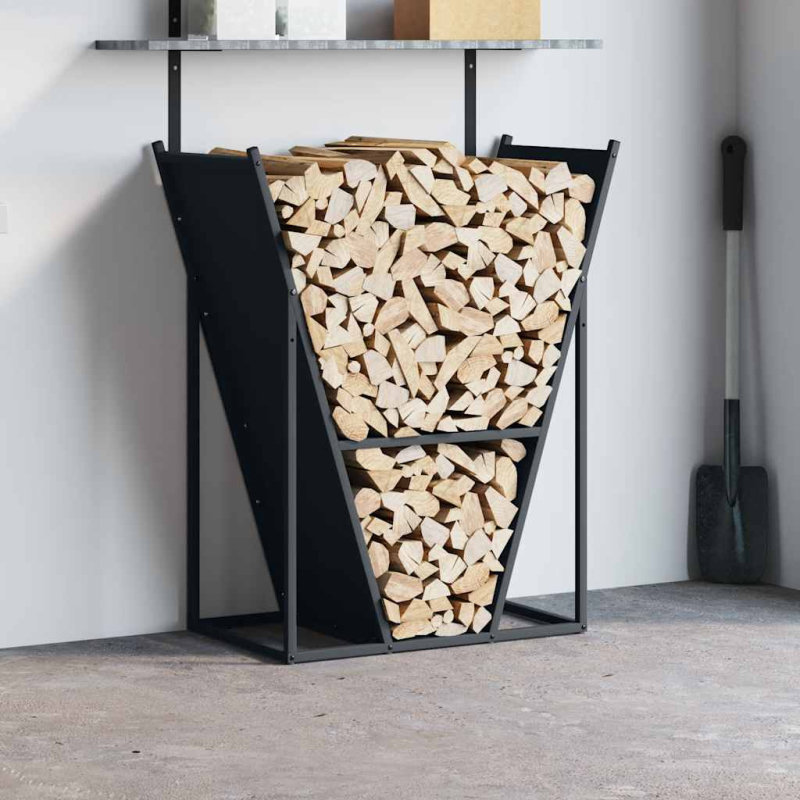 Brennholzregal Anthrazit 69,5x35x81 cm Kaltgewalzter Stahl