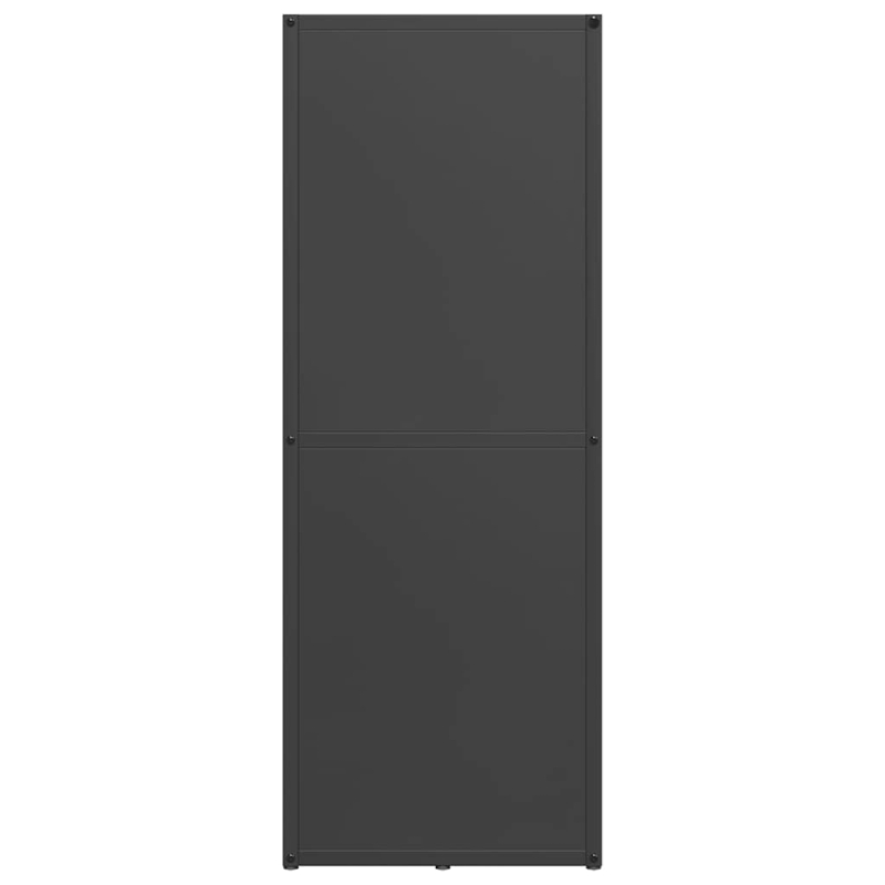 Brennholzregal Schwarz 40x30x80 cm Kaltgewalzter Stahl