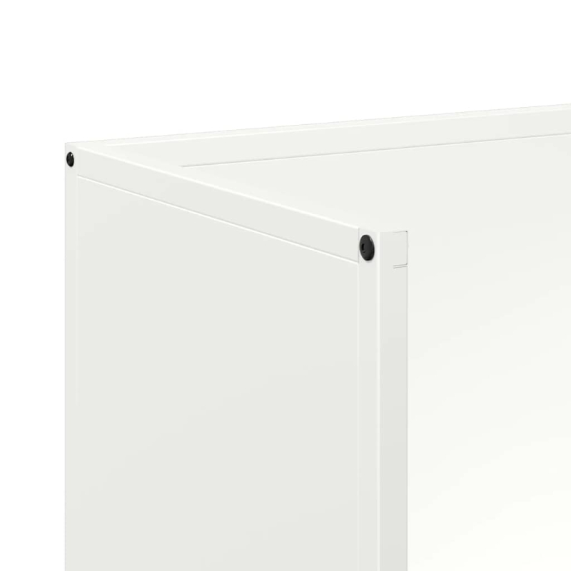 Brennholzregal Weiß 40x30x80 cm Kaltgewalzter Stahl