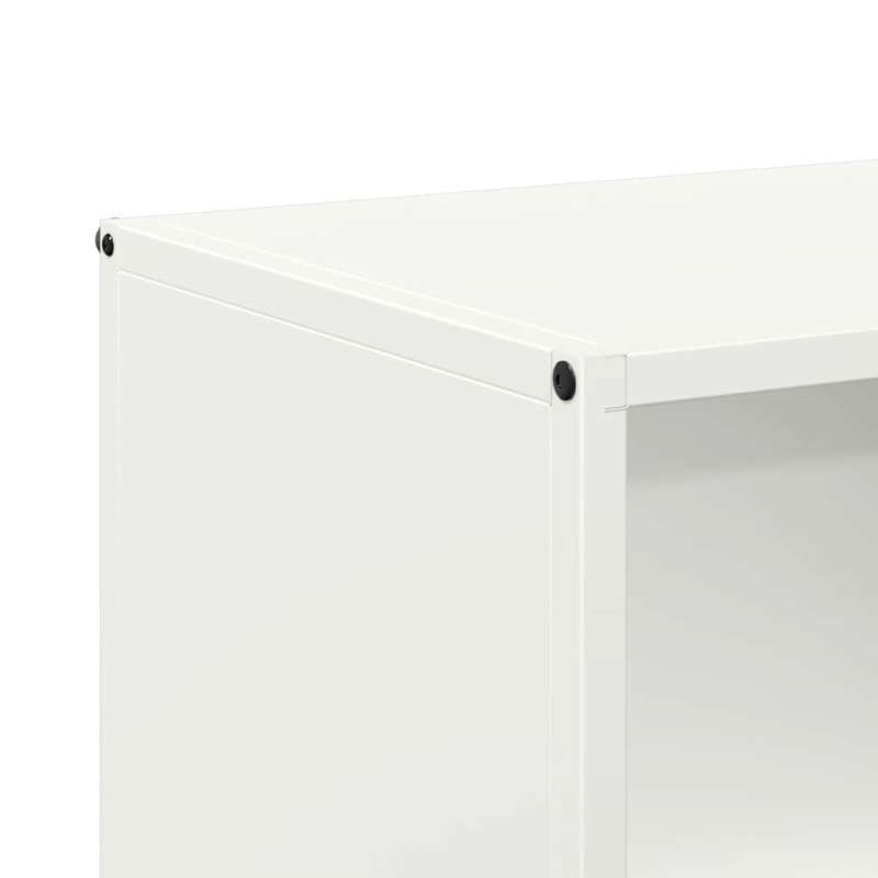 Brennholzregal Weiß 40x30x75 cm Kaltgewalzter Stahl