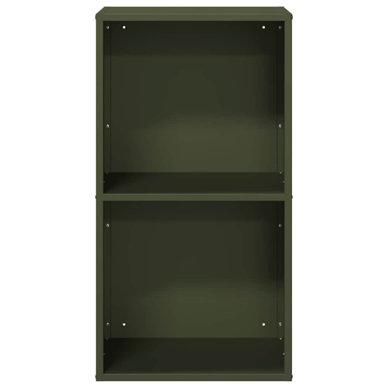 Brennholzregal Olivgrün 40x30x75 cm Kaltgewalzter Stahl