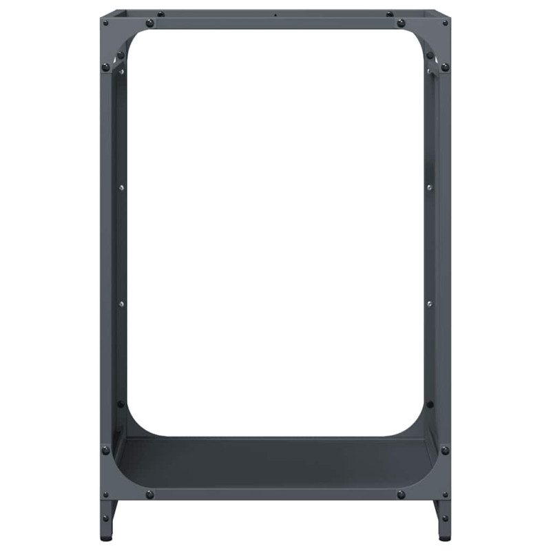 Brennholzregal Anthrazit 44x28x65 cm Kaltgewalzter Stahl
