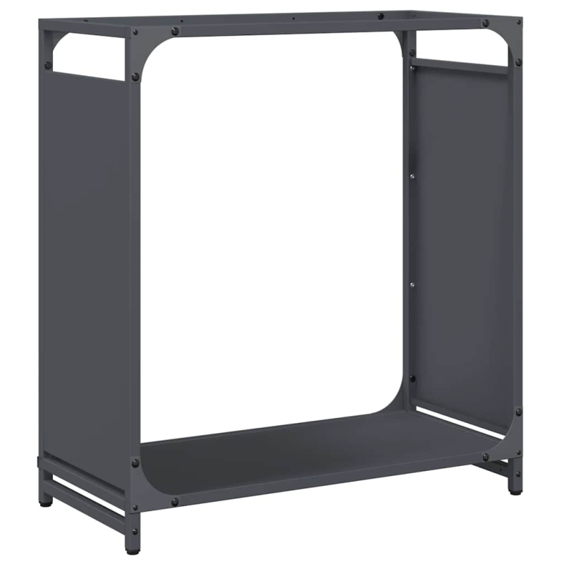 Brennholzregal Anthrazit 60x28x65 cm Kaltgewalzter Stahl