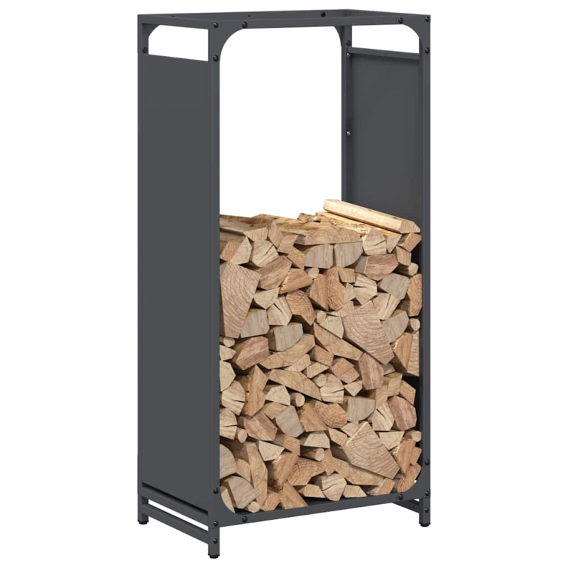 Brennholzregal Anthrazit 44x28x90 cm Kaltgewalzter Stahl